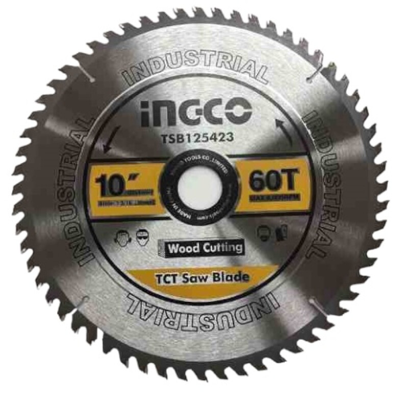 DISCO SIERRA INGLETADORA 10´´ 60 DIENTES ALUMINIO MADERA INGCO DISCO SIERRA INGLETADORA 10´´ 60 DIENTES ALUMINIO MADERA INGCO