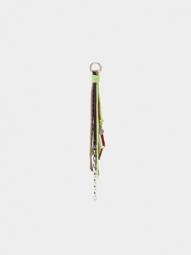 Charm De Flecos Multicolor verde