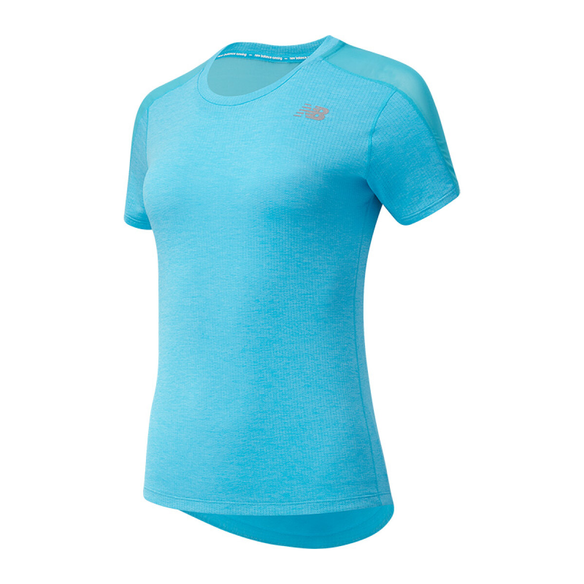 Remera New Balance de Dama - IMPACT RUN SS - WT01234VLS - BLUE 