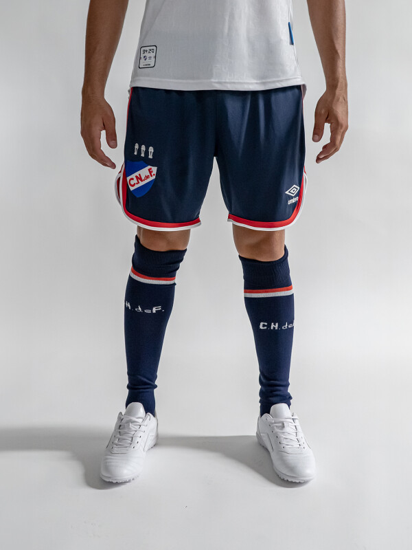 Short Nacional Oficial 2024 Nacional Hombre Azul Marino, Rojo, Blanco