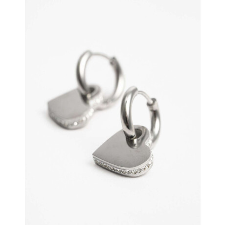 Aros Argollas Cubic zirconia Plateado