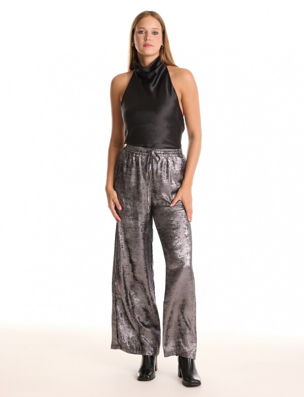 Pantalon Brillo PLATEADO