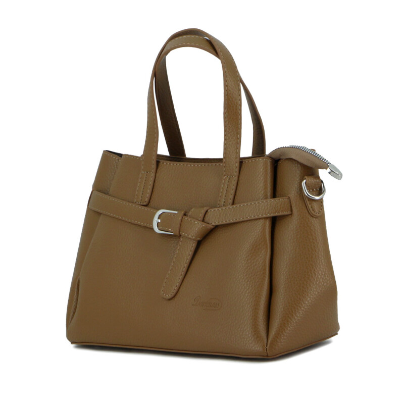 Darkness Cartera C/correa Larga-corta Y Detalle Marron