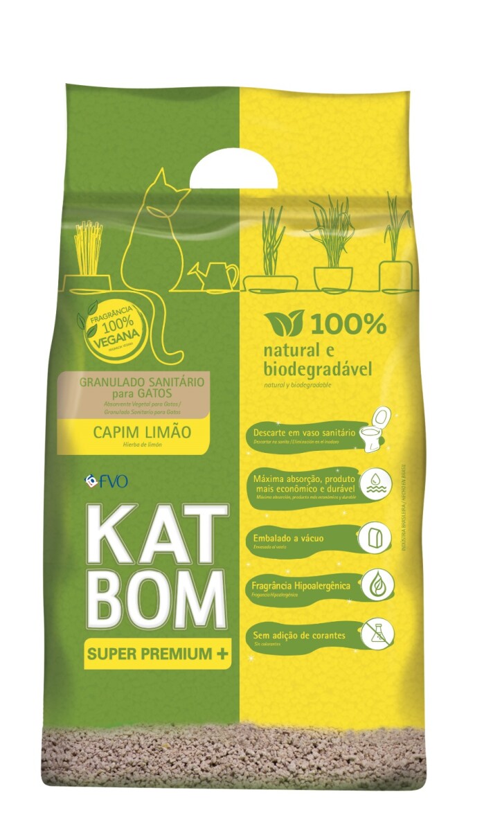 KATBOM NATURAL CAPIM LIMAO 3 kg - Katbom Natural Capim Limao 3 Kg 