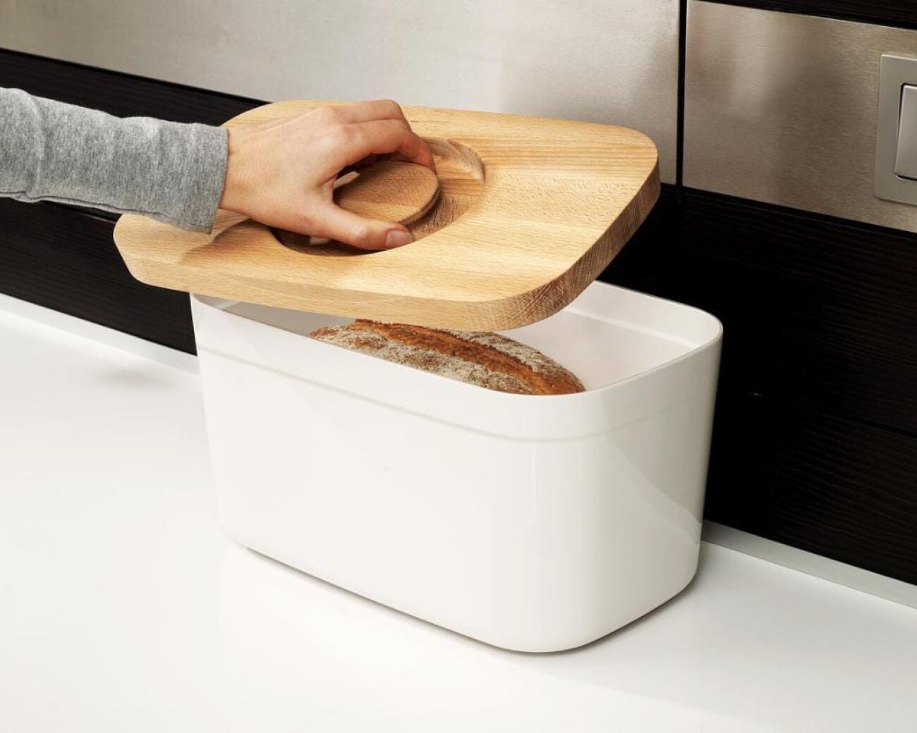 Panera con Tapa de Bambú Joseph Joseph - Preventa Panera con Tapa de Bambú Joseph Joseph - Preventa