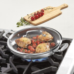 Cuisinart® FUSIONPLUS HYBRID SARTÉN MULTIUSO CON TAPA EN ACERO INOXIDABLE 12" N/A