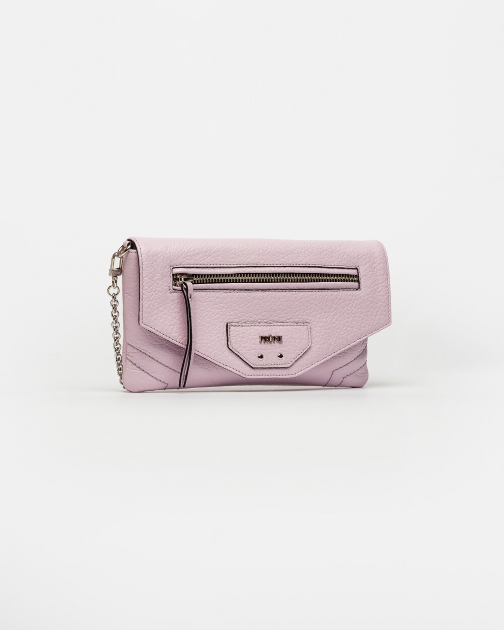 Bandolera Harper En Cuero Graneado Rosa