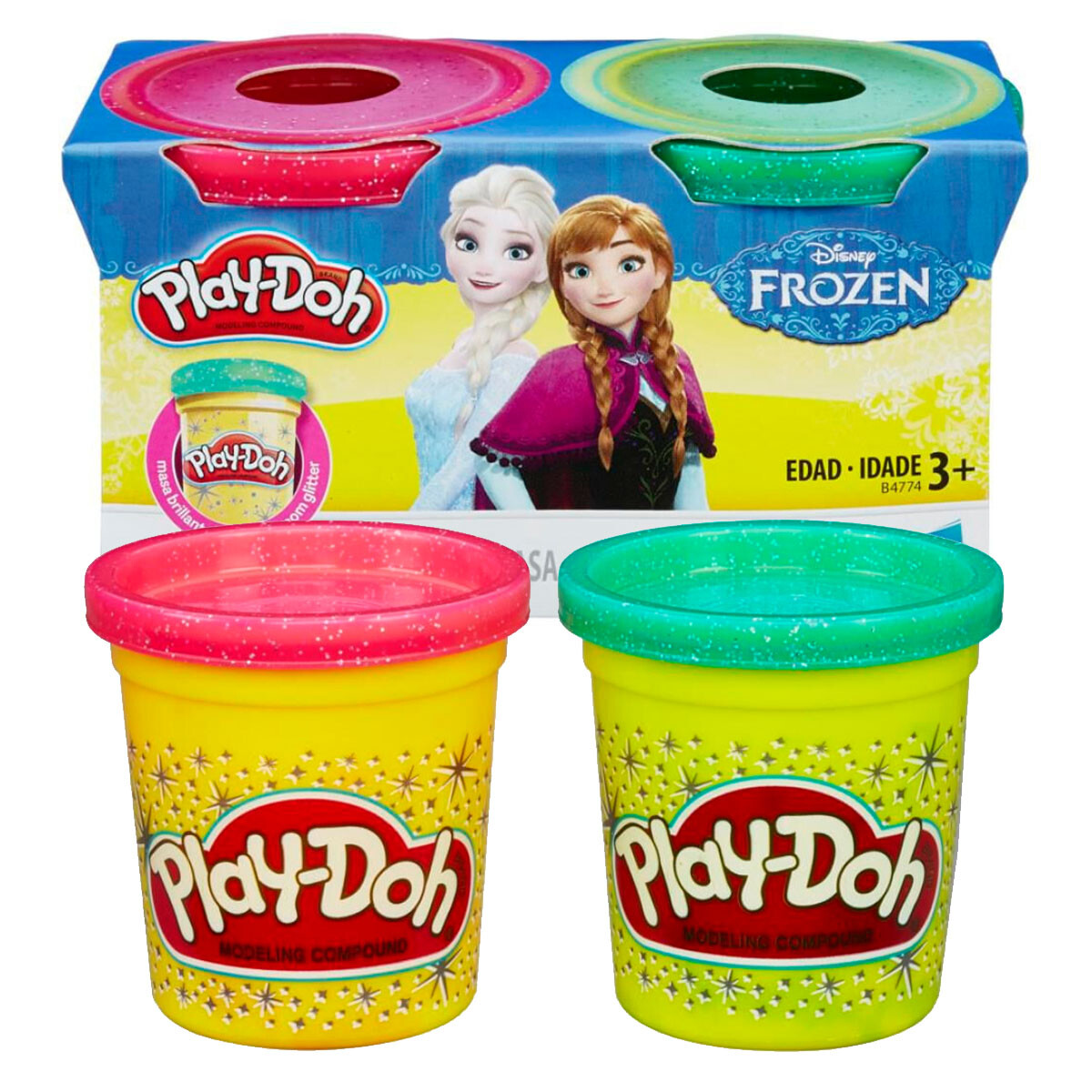 Juego Masas P/ Moldear Play Doh Pack X2 Frozen Hasbro 