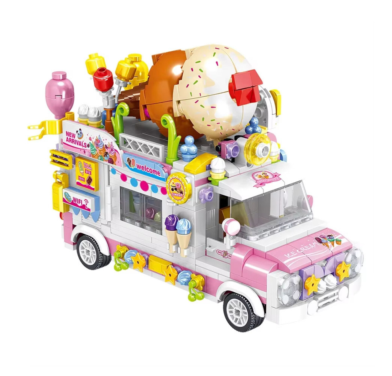 Juguete bloques food truck - helado 