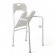 Silla Para Aducha Plegable Altura Ajustable Brazos Respaldo Sin Color