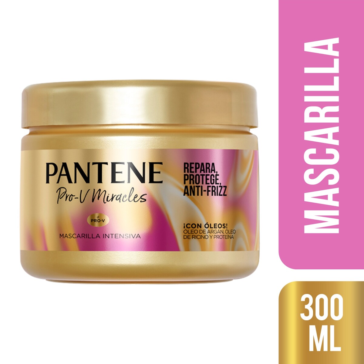 Pantene Mascarilla Intensiva Pro-V Miracles 300 ml | Reparación, Protección y Anti-Frizz