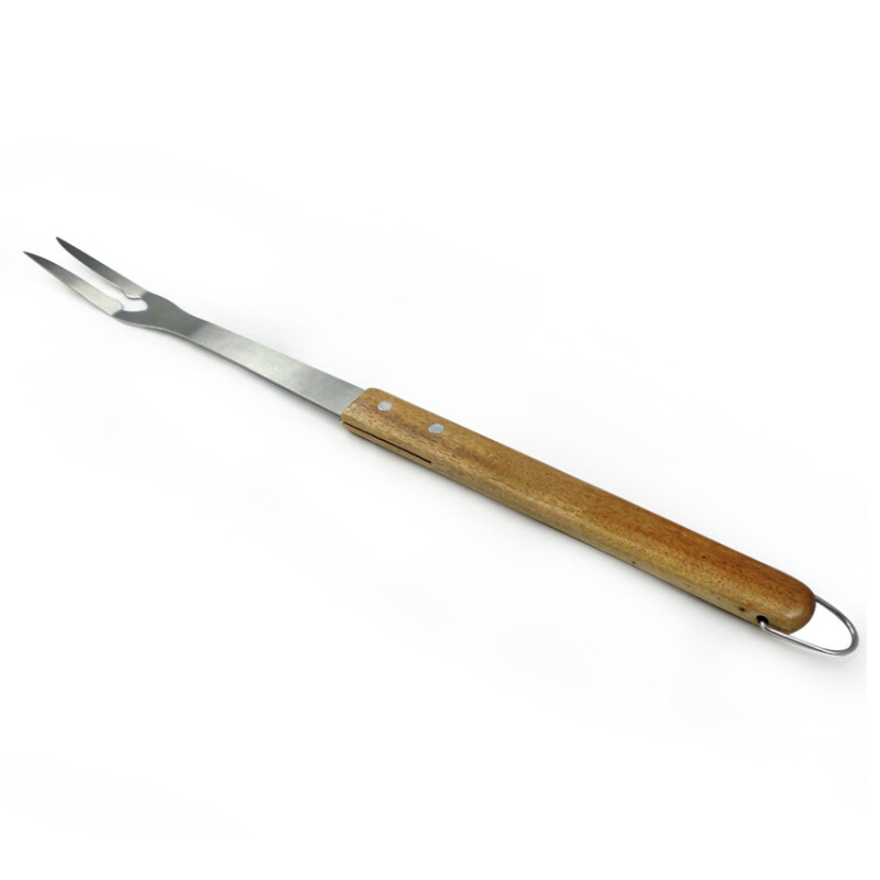 TENEDOR PARA ASADO 46CM ACERO INOXIDABLE MANGO MADERA TENEDOR PARA ASADO 46CM ACERO INOXIDABLE MANGO MADERA