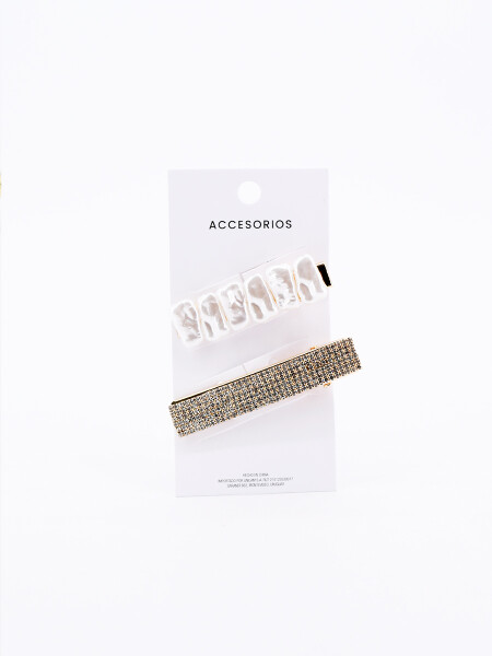 BROCHE SET X 2 BLANCO