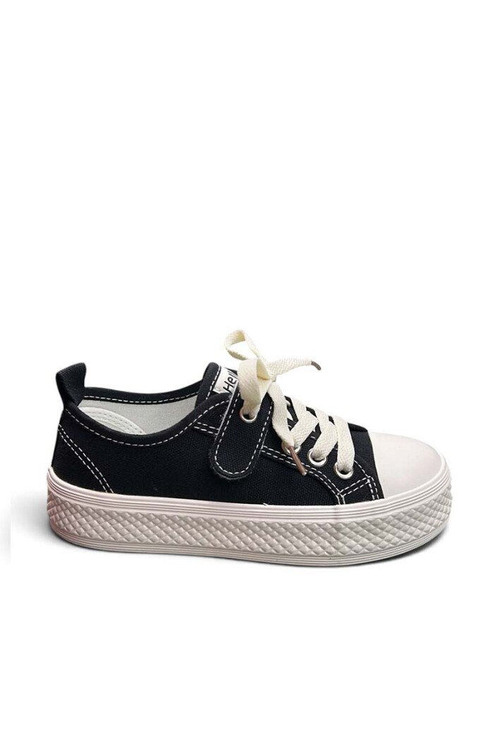 Championes para niños de LONA 8295-2525 Negro