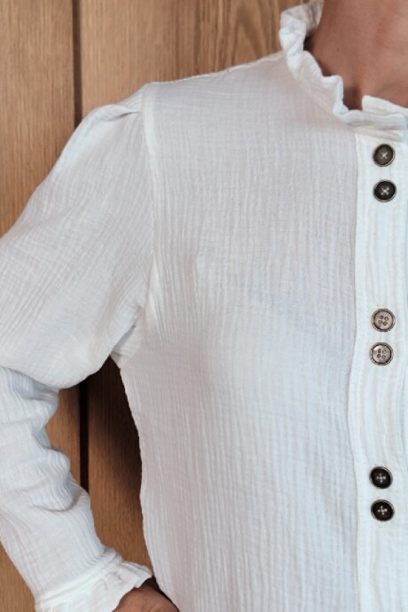 Camisa Mili Muselina Crudo