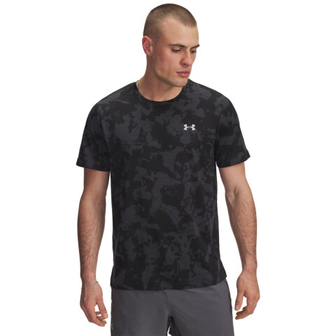UA Launch Printed SS-RED GRY-016