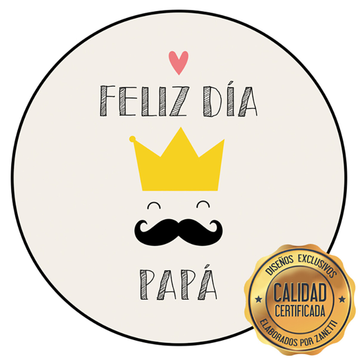 Lámina Feliz Día Papá - Corona Red. 