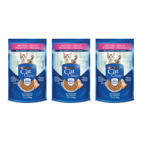 CAT CHOW GATITOS POLLO 85 GR PACK X12 CAT CHOW GATITOS POLLO 85 GR PACK X12