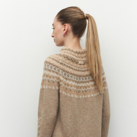 POLERA SUR Beige Melange