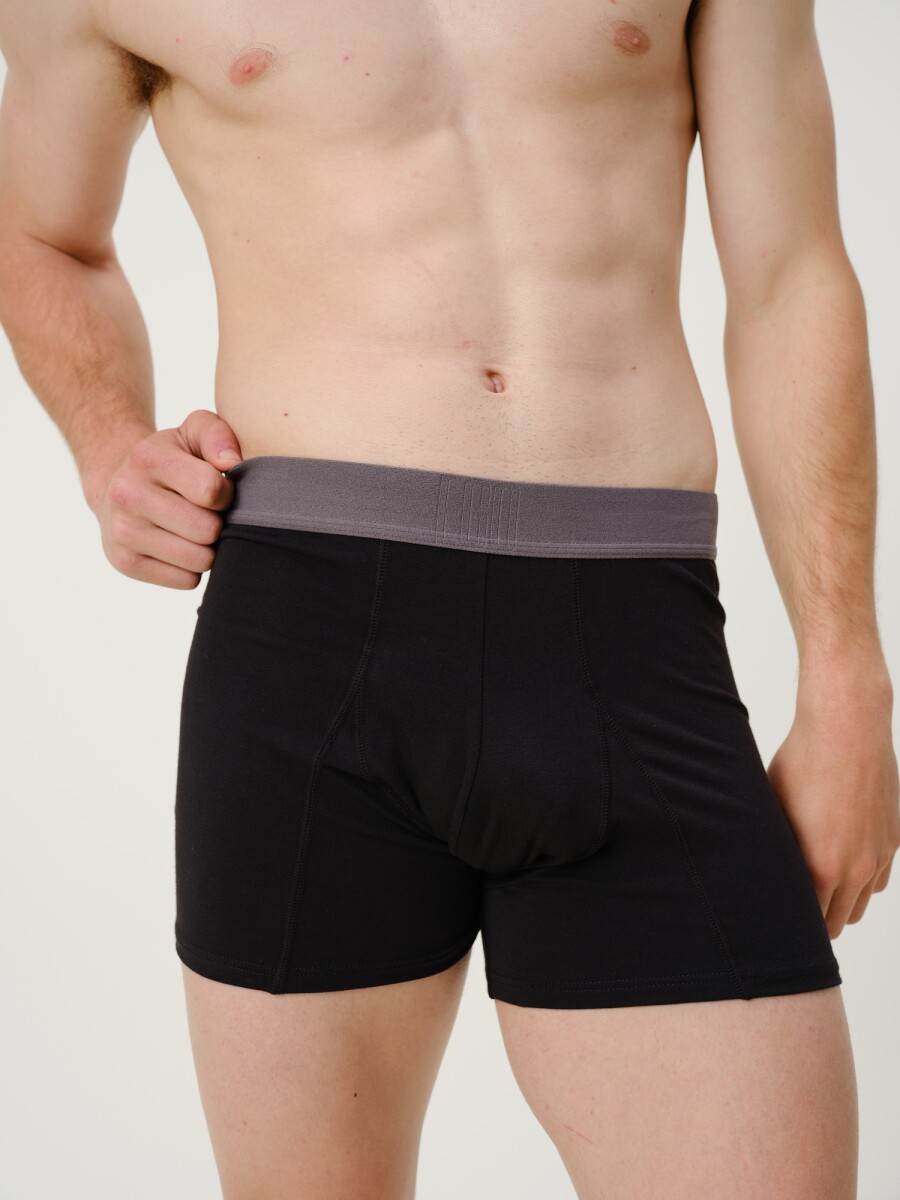 Boxer Algodón - Negro 