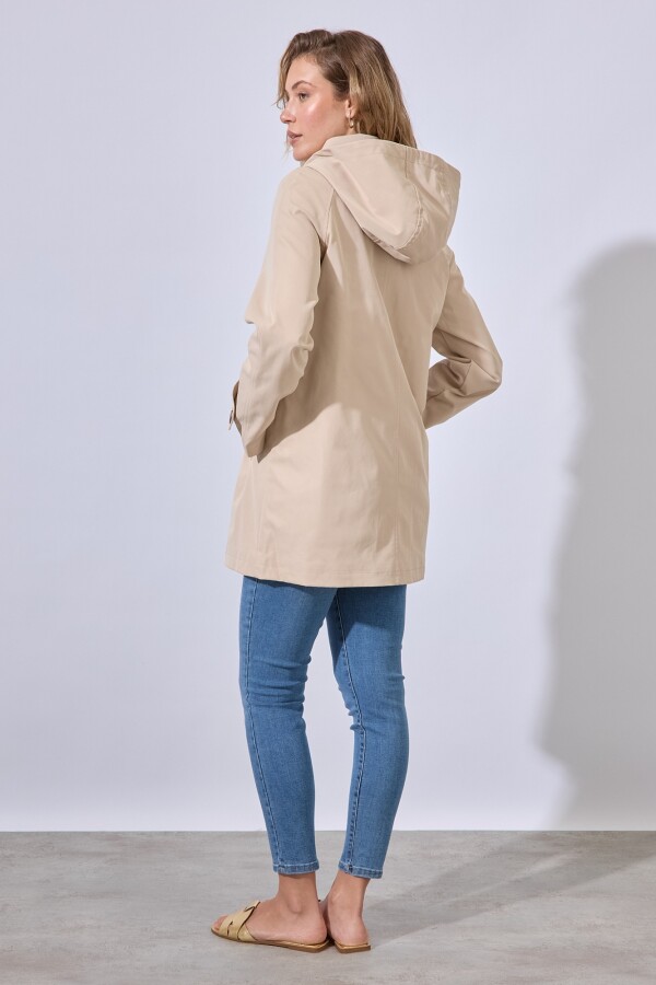 Gabardina Botones BEIGE