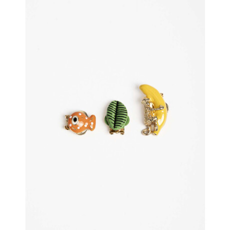 Set De Pins Para Ojotas Combinacion Multicolor