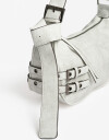 City Cartera City Con Hebillas - Blanco Crudo