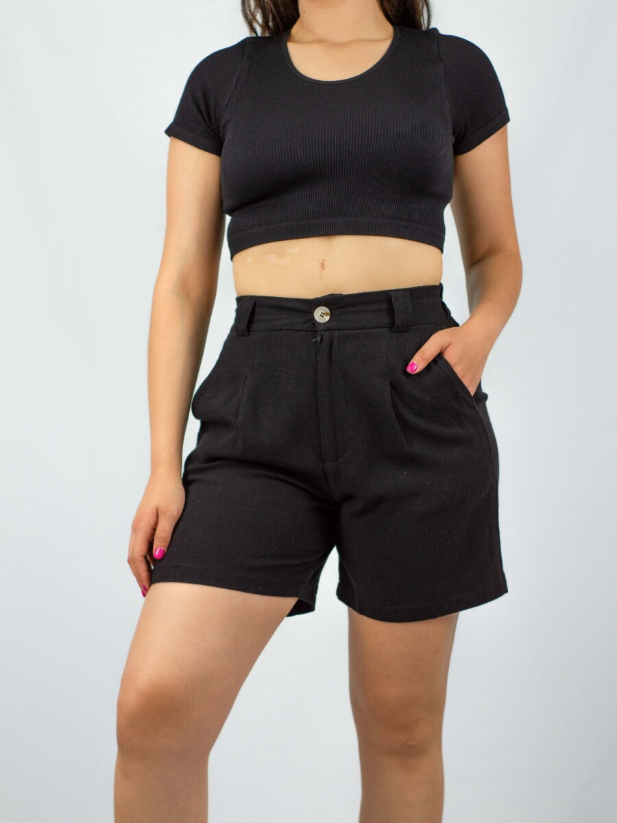 Short Dama Lino Slowly - Black 
