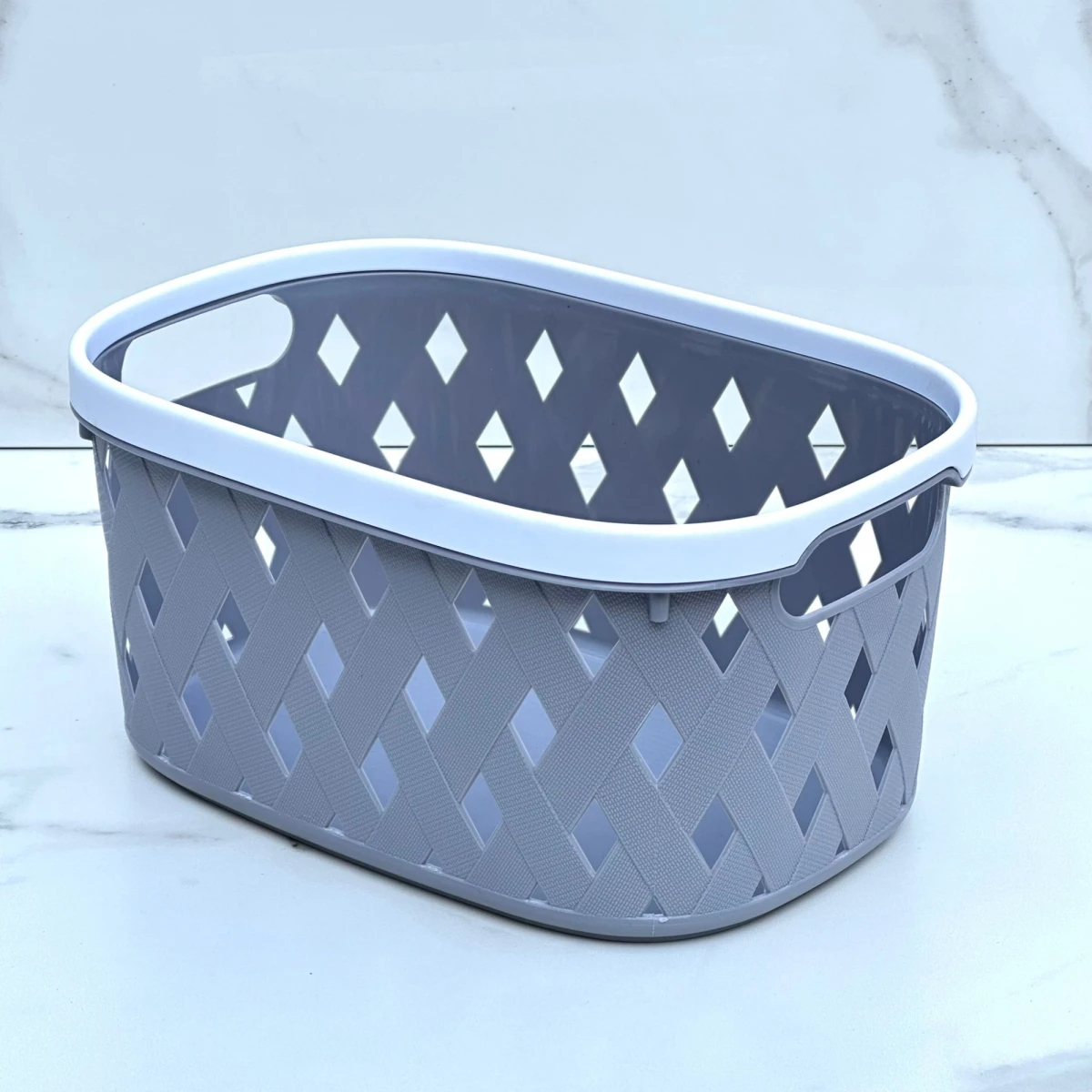 Canasto Organizador Tramado Polipropileno Alto 12cm x Ancho 17cm x Largo 25,5cm 