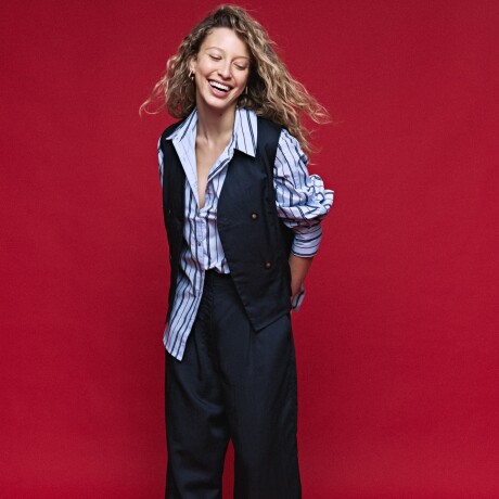 CAMISA VIÑAS Celeste