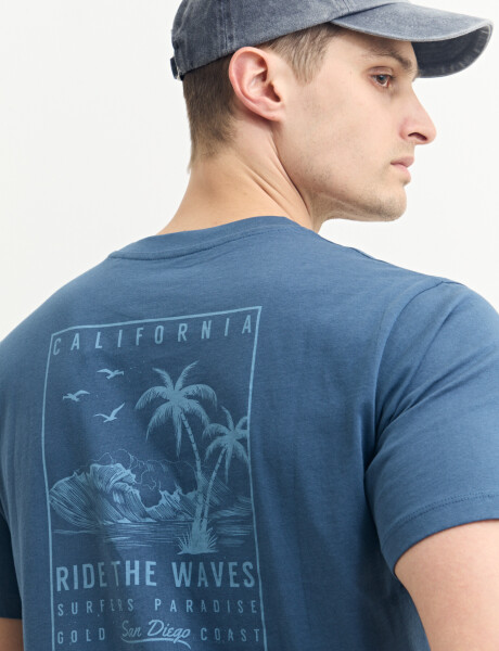 520312 T-SHIRT HARRY Azul Piedra