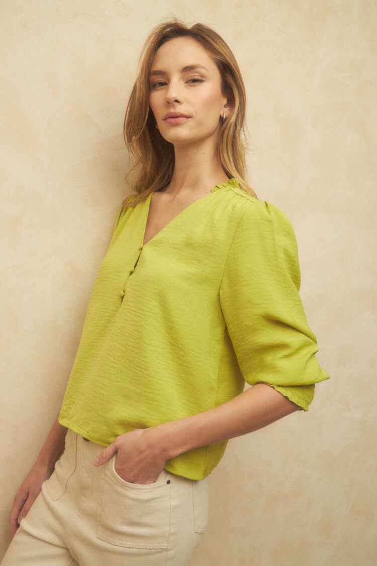 BLUSA MONTOYA Verde Manzana