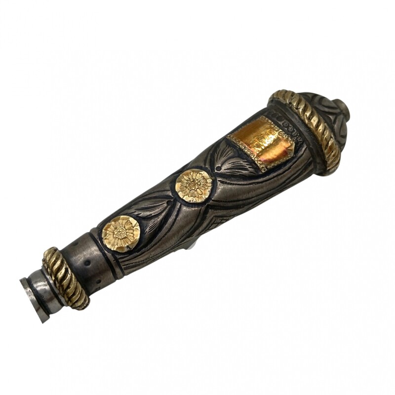 CUCHILLO CRIOLLO PLATA Y ORO 01 cccrpo01