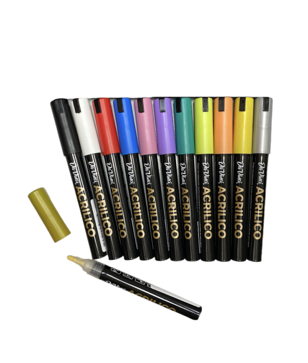 Marcador Da Vinci Acrilico 3 mm - Oro 