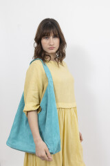 BOLSO CUERO JAVA TURQUESA