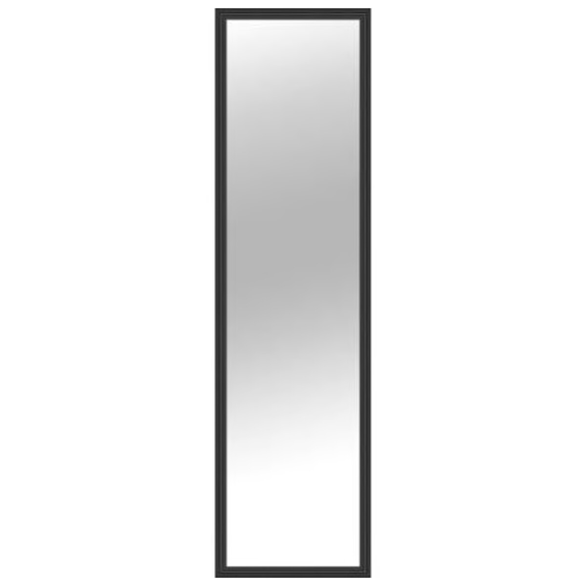 Espejo rectangular de pared simil madera - Negro 