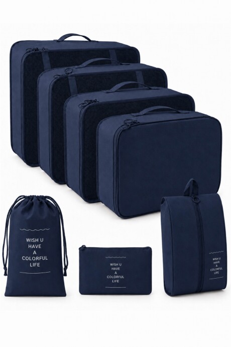 Set de Viaje 7 Piezas Azul