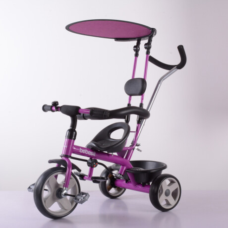 Bebesit triciclo con capota y guía-rosa Bebesit triciclo con capota y guía-rosa