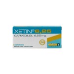 XETIN 6,25 MG. CJ X 30 COMP. única