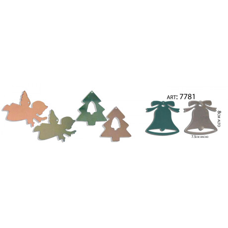 CAMPANA X2 NAVIDAD ACRILICO Q48 7781 CAMPANA X2 NAVIDAD ACRILICO Q48 7781
