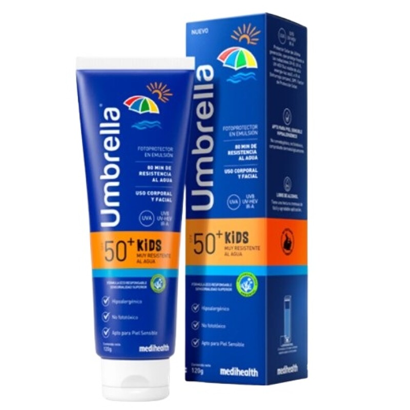 Protector Solar Umbrella Spf 50+ Waterproof Kids 120 Ml. Protector Solar Umbrella Spf 50+ Waterproof Kids 120 Ml.