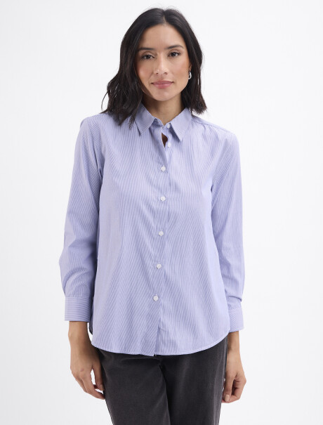 Camisa rayada Neva azul