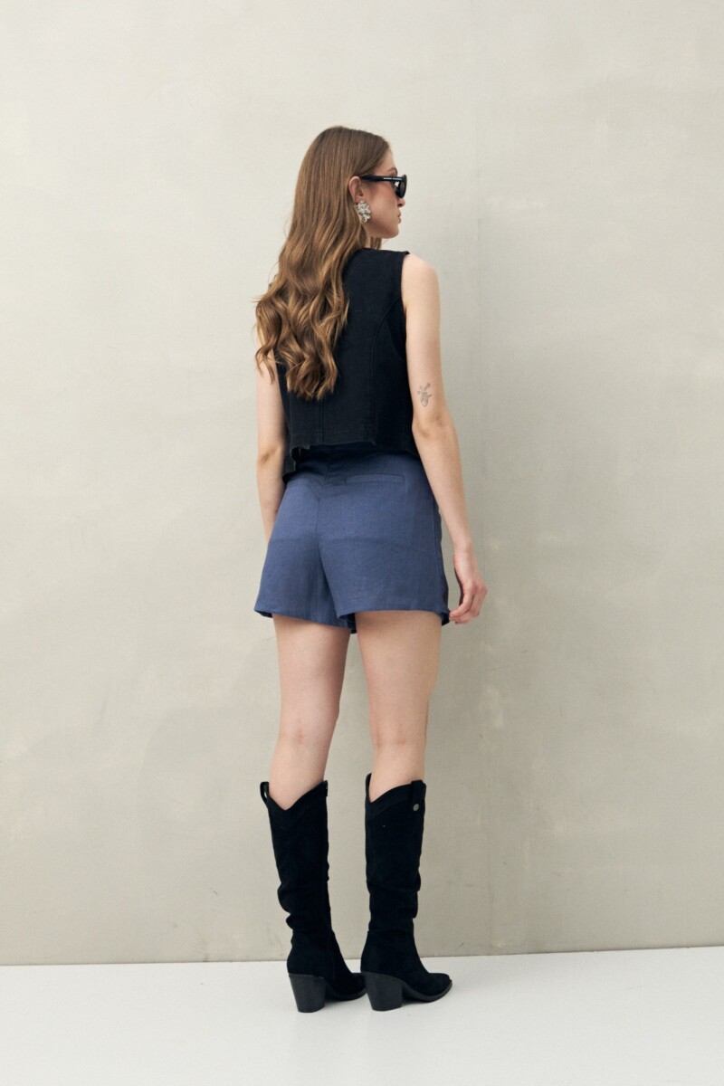 SHORT LEOPOLD Indigo