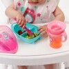 vianda tupper y cubiertos space cohete BUBA rosa