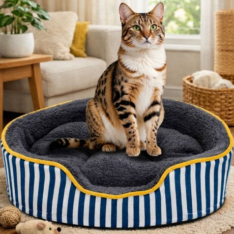 CAMA MASCOTA MOLLY Azul