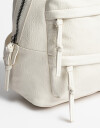 Mochilas Urbanas Mochila Doble Bolsillo - Blanco Crudo