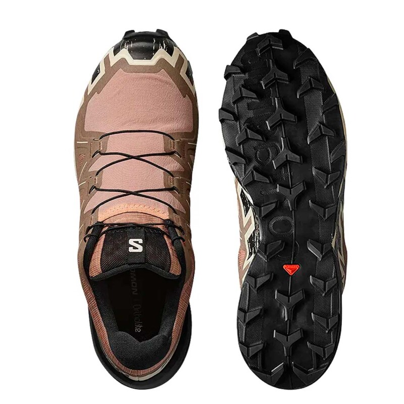 Salomon SPEEDCROSS 6 para Hombre - Beige/Negro Beige-Negro