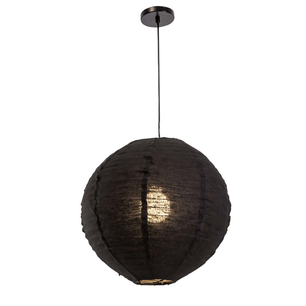 LAMPARA DE TECHO YUTE NEGRO 174B