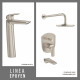 JUEGO DE GRIFERIA FV EPUYEN BRUSHED NICKEL GRIS-BRUSHED NICKEL