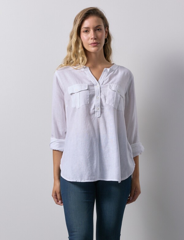 Blusa Lino BLANCO